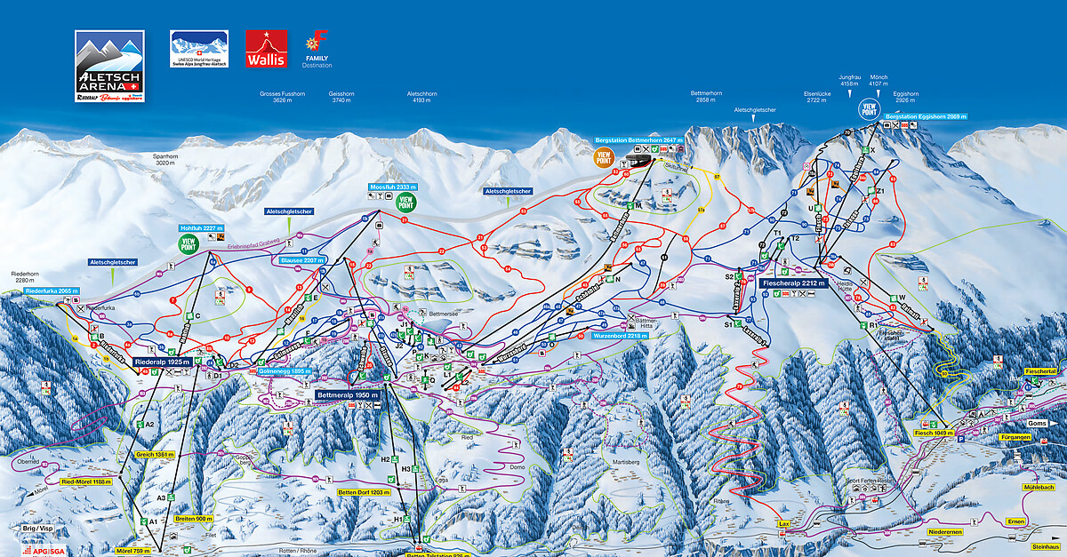 aletsch piste map